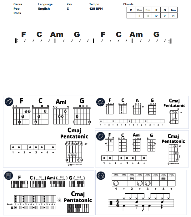 Modern Band Chart - original
