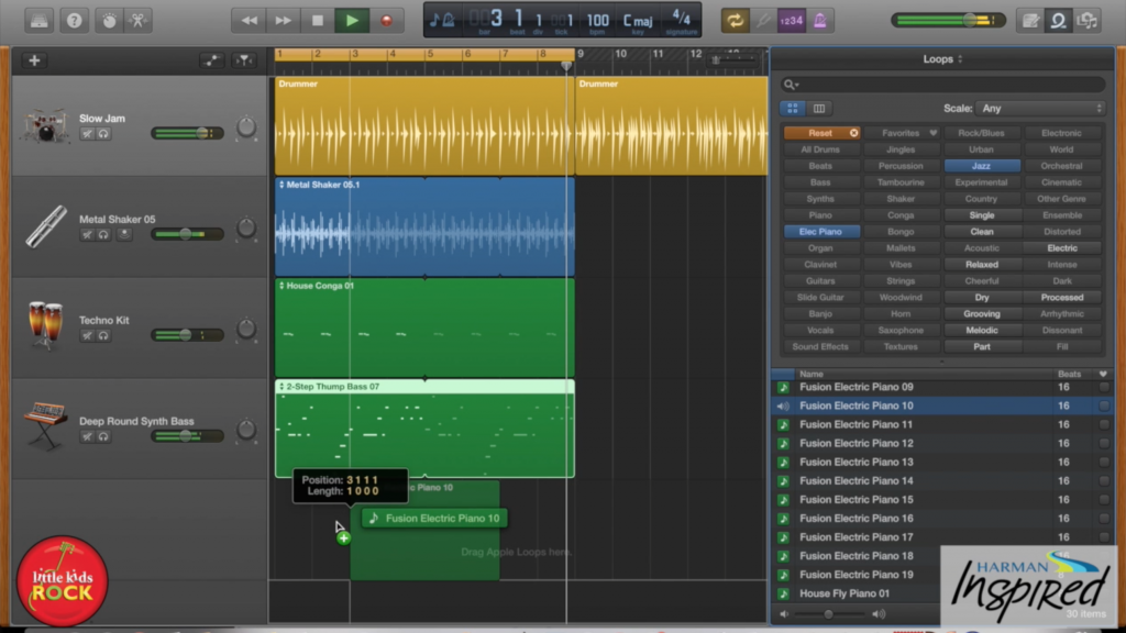 Adding Loops in Garageband Tech Lessons Music Will